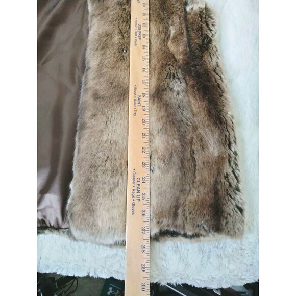 Donna Salyers Fabulous Furs Brown Fox Faux Fur Vest Large - Picture 8 of 9